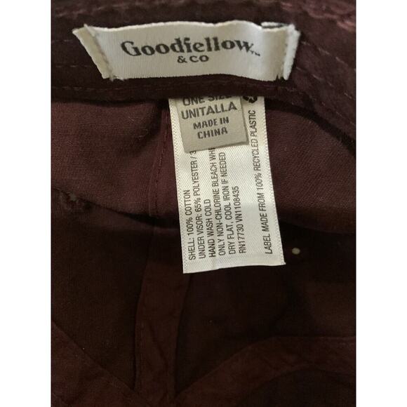 Goodfellow & Co. Maroon Baseball Cap Adjustable Hat NEW - Picture 6 of 8